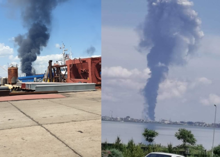 Incendiu la Petromidia