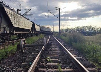 Tren deraiat. FOTO FP