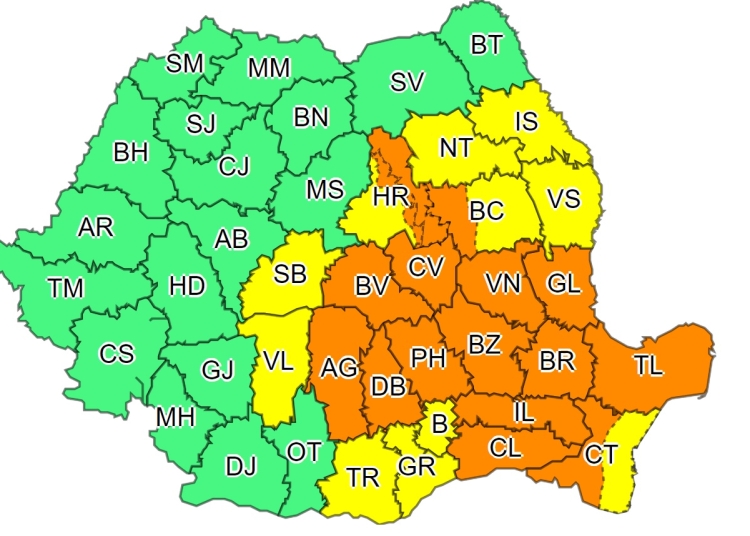 Avertizări METEO
