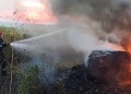 Incendiu baloti. imagine de arhiva