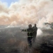 Pompierii se luptă cu incendiile de vegetație uscată. FOTO ISU Delta Tulcea