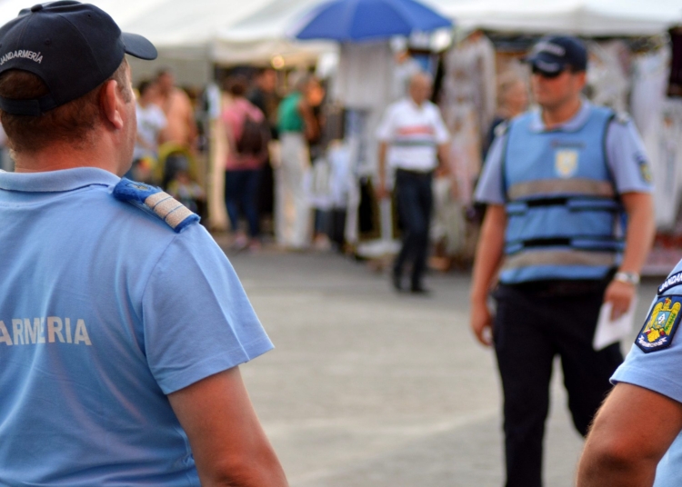 Jandarmii tulceni au fost prezenți la manifestări. FOTO IJJ Tulcea