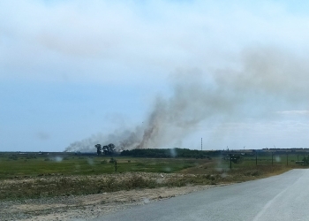 Incendiu în Poligonul Cap Midia