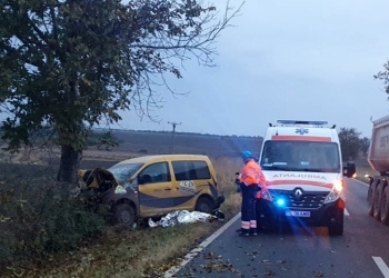 Accident mortal pe DN 22A. FOTO IPJ Tulcea