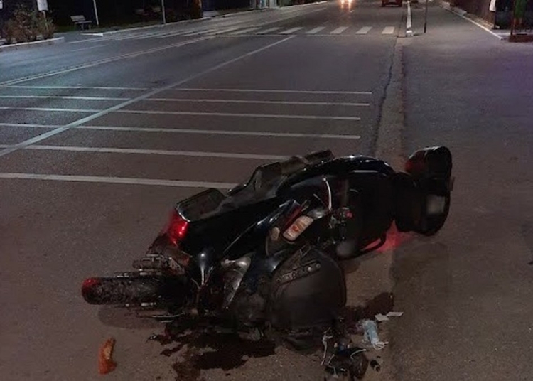 Motocicleta avariată în urma accidentului. FOTO ISU Dobrogea (arhivă) - imagine cu rol ilustrativ