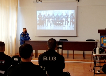 Ofițeri din cadrul Cursului Superior Internațional, în vizită la IJJ Tulcea. FOTO IJJ Tulcea