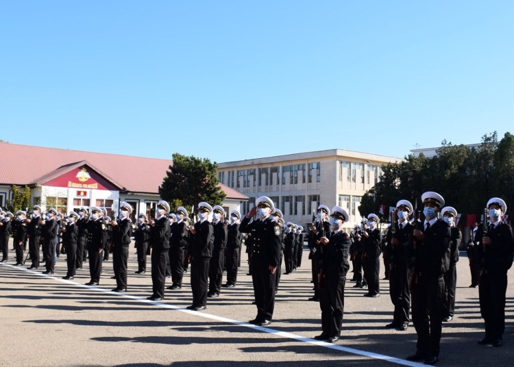 Jurământ elevi militari. FOTO Academia Navală