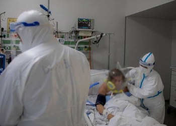 Personal medical în Secția ATI COVID. FOTO MAPN