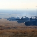 Exercițiu militar cu tancuri în Poligonul Babadag. FOTO MAPN