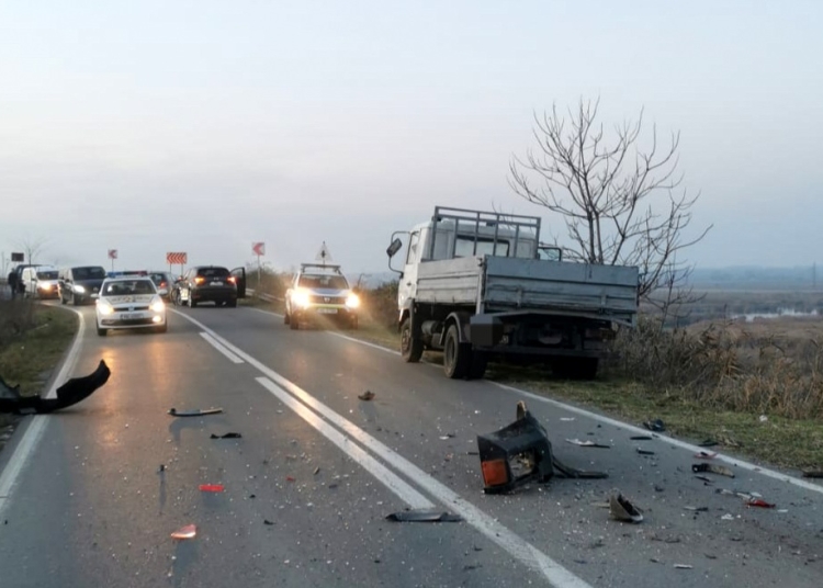 Accident în lanț. FOTO IPJ Tulcea