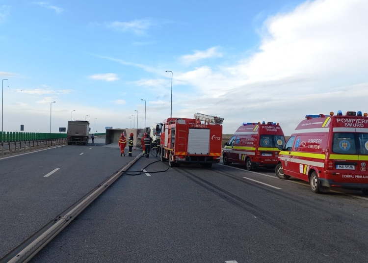 Accident pe autostradă. FOTO: Arhiva