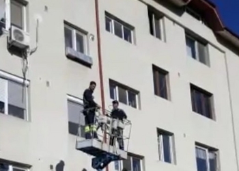 Reabilitarea blocurilor de pe Isaccei. FOTO Facebook/Ștefan Ilie