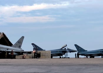 Avioane Eurofighter Typhoon la Mihail Kogălniceanu. FOTO MAPN