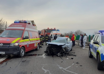 Accident rutier grav pe Autostrada A2. FOTO DRDP Constanța