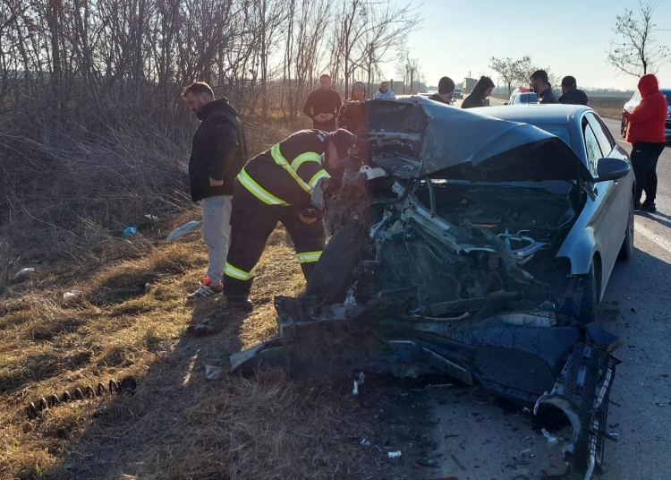 Accident rutier pe DN 2. FOTO ISU Ialomița