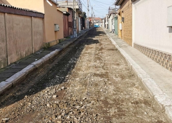 Asfaltare pe aleea Venus. FOTO Primăria Constanța