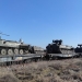 Tehnică militară transportată pe calea ferată. FOTO MAPN