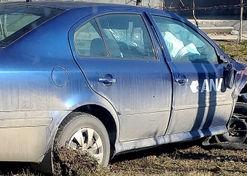Accident rutier cu o mașină a ANAF în Luncavița. FOTO Facebook/ Paul Berechet