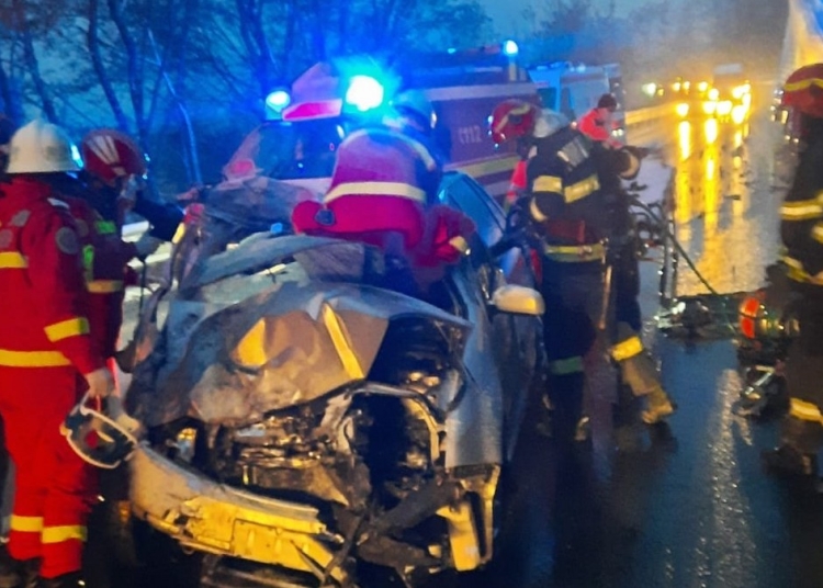 Accident mortal în județul Bacău. FOTO ISU Bacău