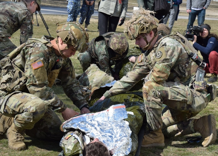 Combat Lifesaver Course - curs de prim ajutor pentru militari. FOTO MAPN