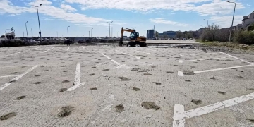 foto arhivă: demolare parcare port aparținând lui Georgică Giurgiucanu