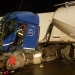 Accident între două autocamioane. FOTO ISU Neamț