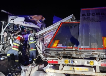 Accident mortal pe DN7. FOTO IGSU