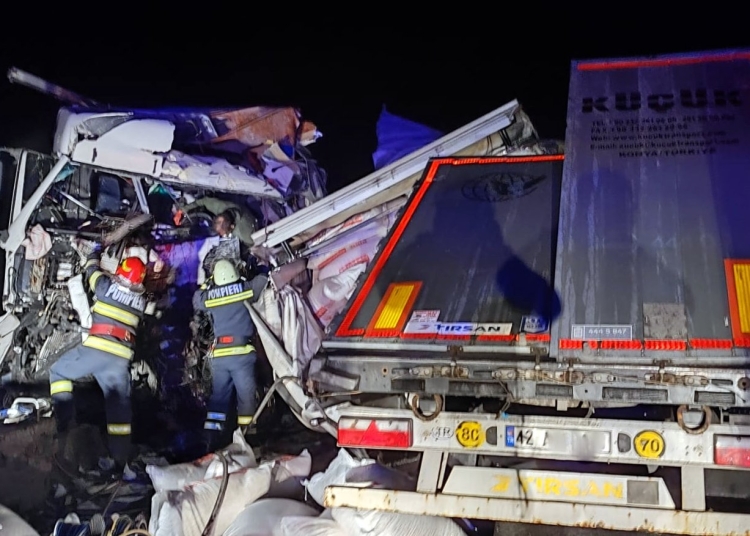 Accident mortal pe DN7. FOTO IGSU