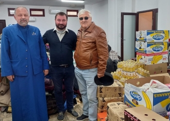 Jandarmii constănțeni au achiziționat alimente pentru copii din Ucraina. FOTO IJJ Constanța