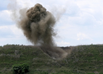 Asanare de muniție. FOTO ISU Brăila