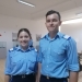 Elev plutonier Maria Noja și elev plutonier major Daniel Popa