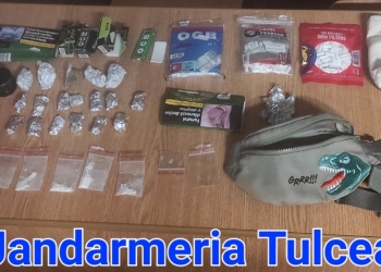 Droguri găsite de către jandarmi. FOTO IJJ Tulcea