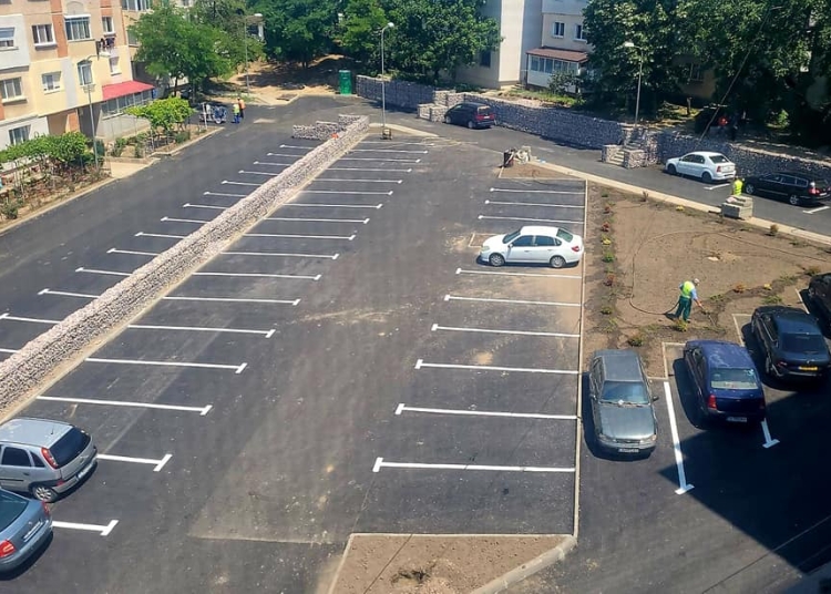 Parcare pe strada Meduzei. FOTO Primăria Tulcea