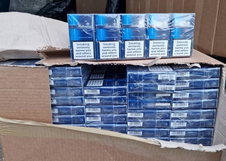 Țigări de contrabandă. FOTO: Poliția de Frontieră