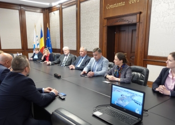 Vizită a oficialilor britanici în Portul Constanța. FOTO Portul Constanța