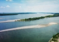 Pe Dunăre au apărut dune de nisip. Nivelul apei a scăzut îngrijorător de mult. Foto: Captură video