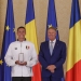 Campionul David Popovici a fost decorat de Klaus Iohannis cu gradul de cavaler. Foto: Inquam Photos / Octav Ganea
