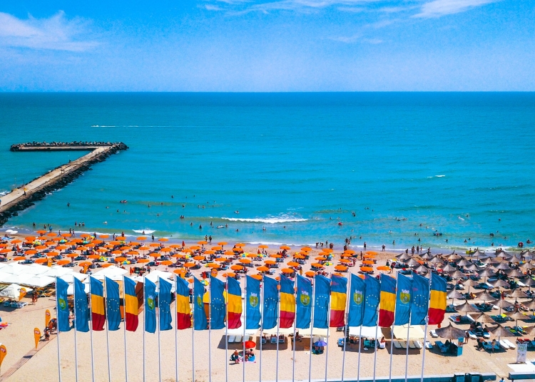 Plaja la Steaguri, Neptun. FOTO: Primăria Mangalia