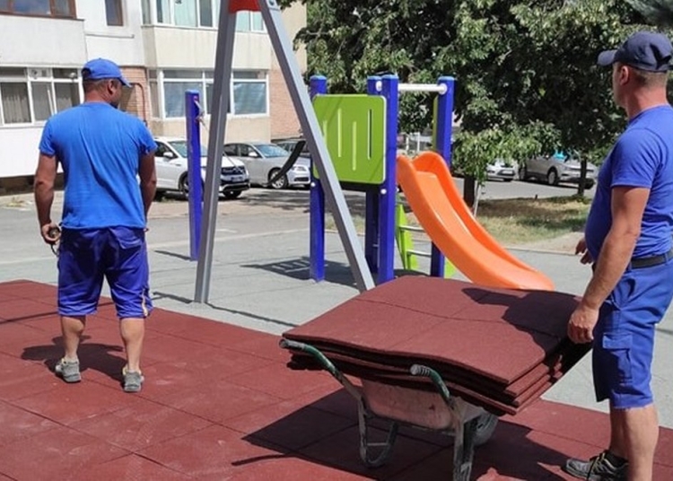 Locuri de joacă modernizate în municipiul Tulcea. FOTO Primăria Tulcea
