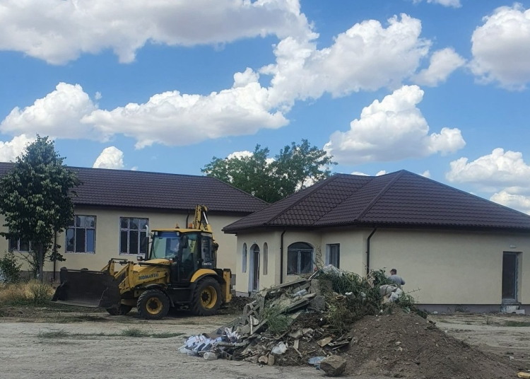 Reabilitarea școlii „Vasile Alecsandri“ din Corbu. FOTO Primăria Corbu