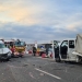 Accident între un microbuz și o autoutilitară. FOTO ISU Iași