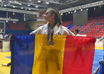 Daria Kraus, la Campionatul Balcanic de Ju-Jitsu