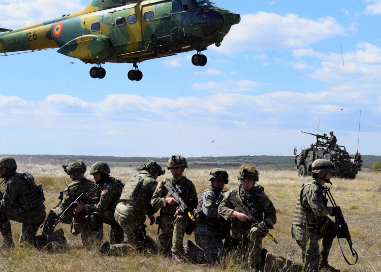 Exercițiu militar în poligonul Babadag. FOTO MAPN