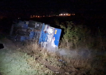 Cisternă cu GPL răsturnată. FOTO ISU Dobrogea