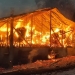 Incendiu la mănăstirea Bistrița. FOTO ISU Neamț