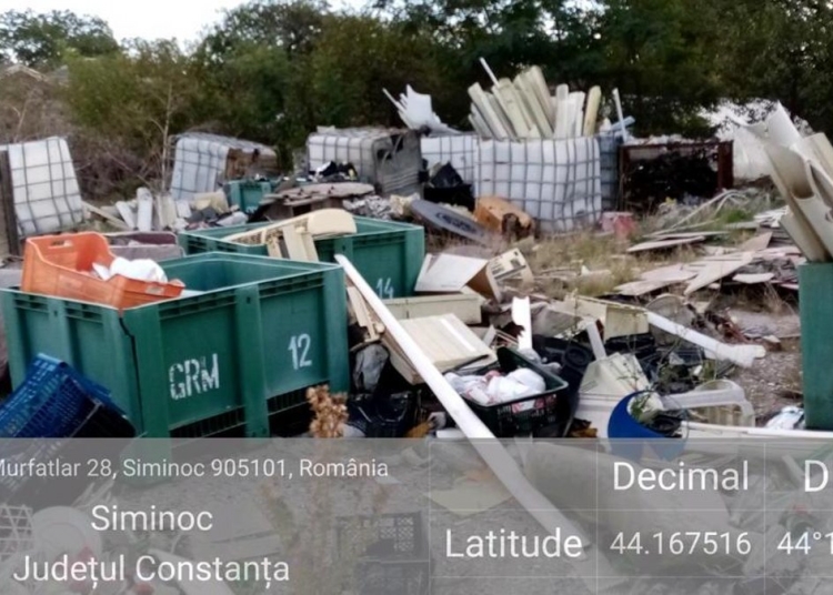 Deșeuri la Siminoc. FOTO Garda de Mediu