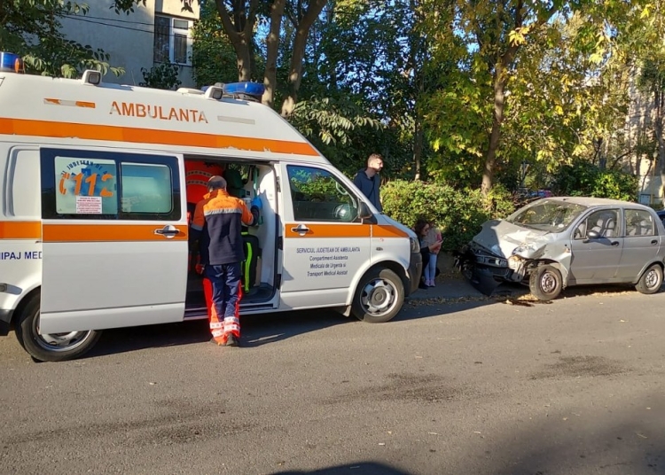 Accident rutier în municipiul Constanța. FOTO Amator