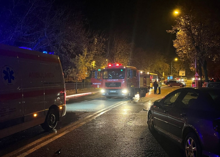 Pompierii au intervenit la accident. FOTO ISU Delta Tulcea. Imagine cu rol ilustrativ