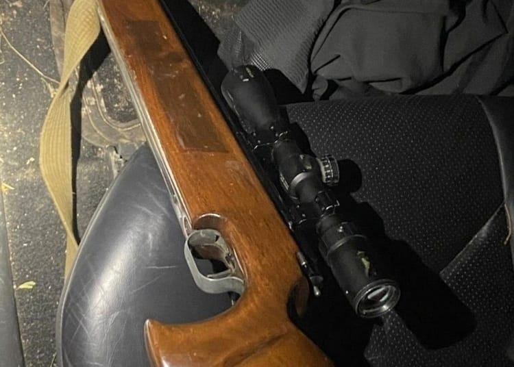 Arma folosită la braconat. FOTO Poliția Română