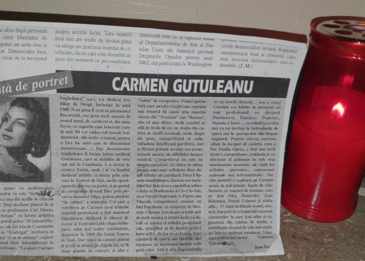 Carmen Gutuleanu a decedat